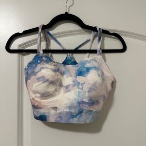 Soma Blue and White Yoga Bra